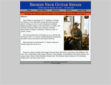 Tablet Screenshot of brokenneck.com